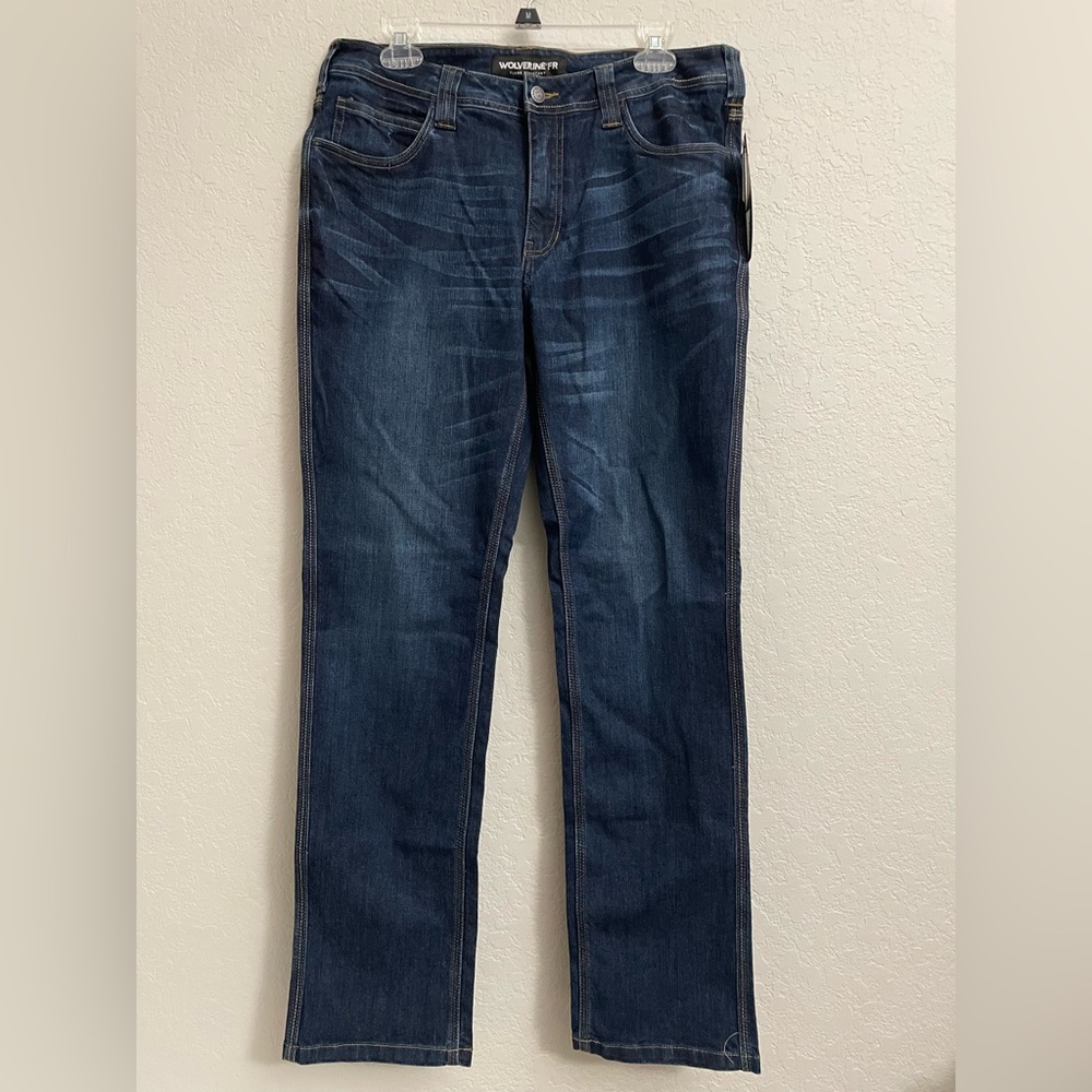 Wolverine Women's Fr (Flame Resistant) stretch Straight Leg Curvy Jeans -Size 12